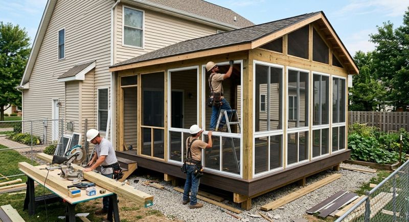 Enclosed Porch Installation in Charlotte, NC