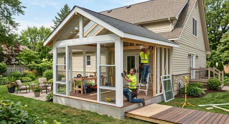 Porch Enclosure Installation in Boulder, CO
